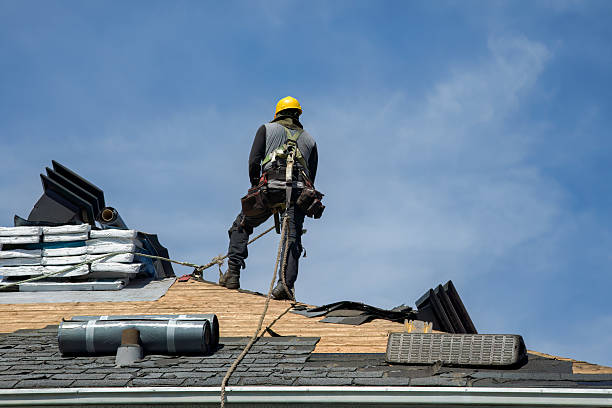 Professional Gutter Installation technician working in Monroe, UT